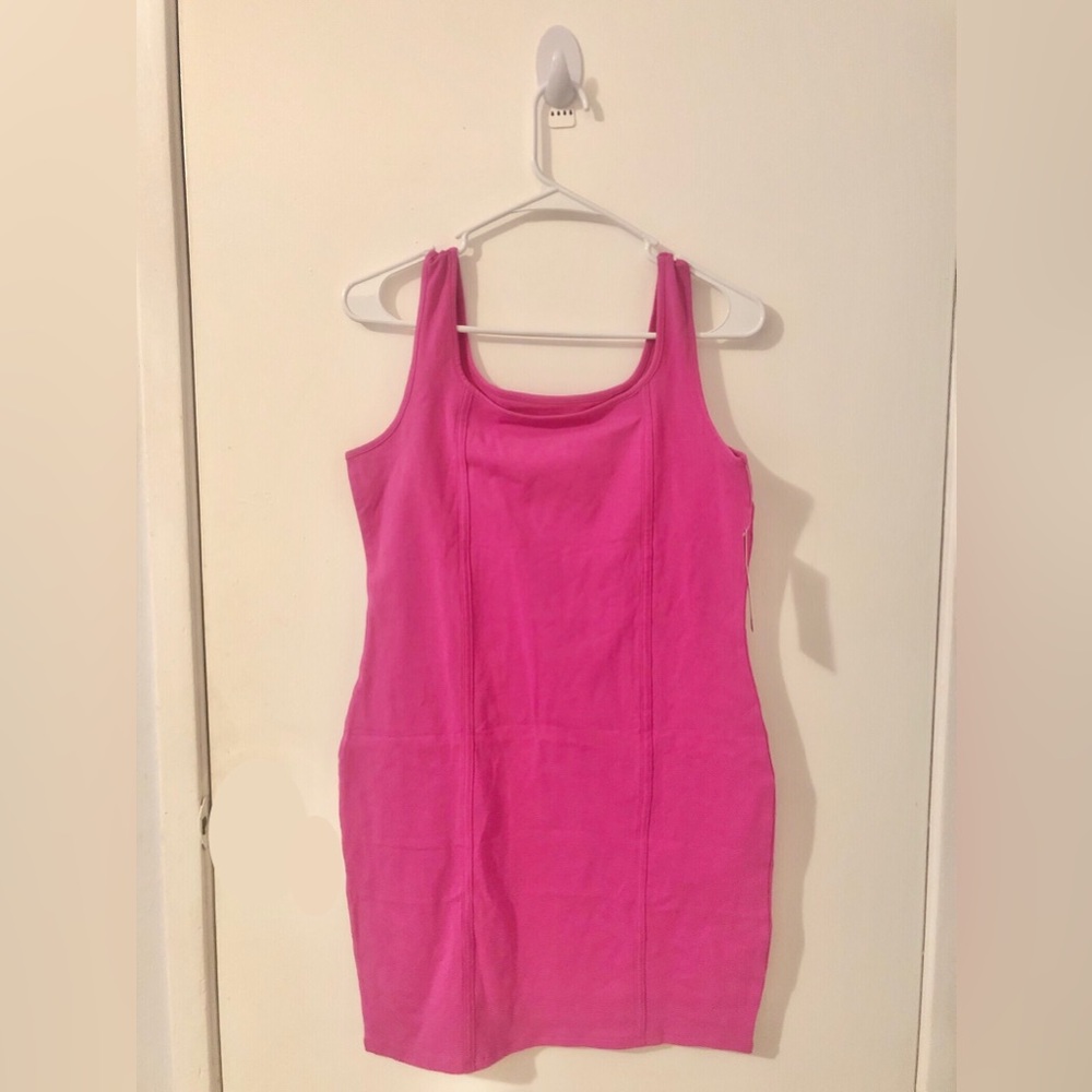 NWT Wild fable Hot Pink Bodycon Tank Dress size XL